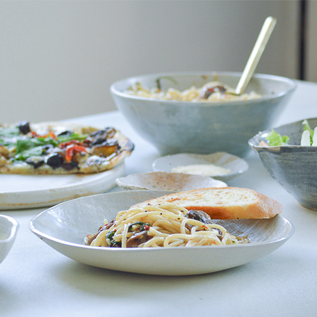 Pasta Plates Misty Monsoon