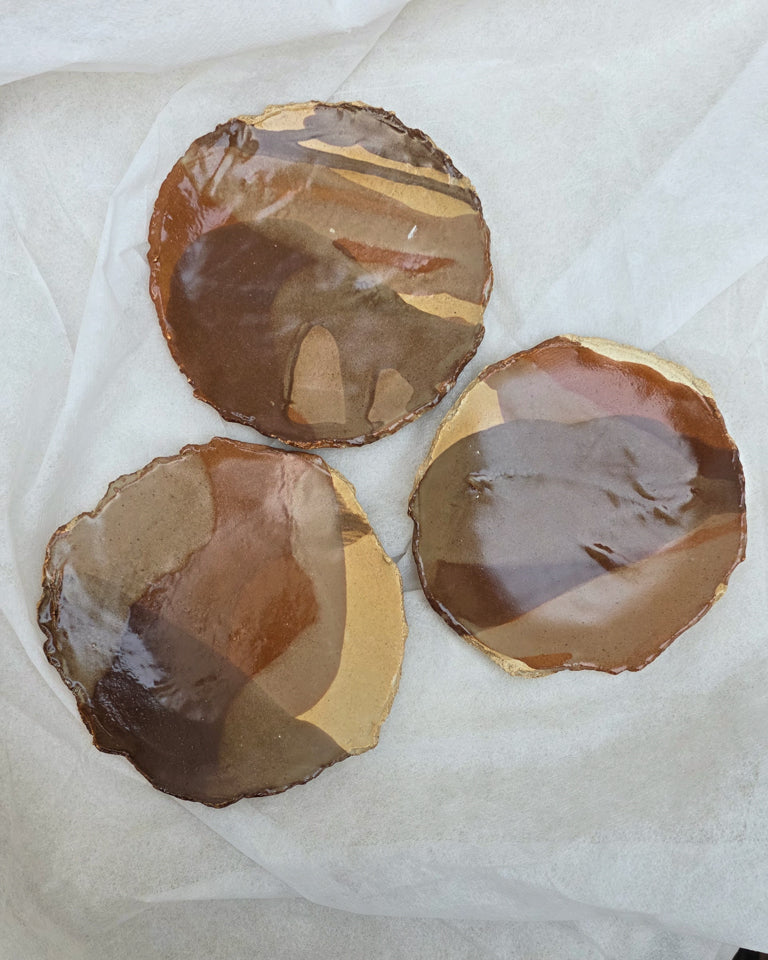 Rugged Tea Plates - Sahara