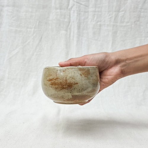 Small Serve Bowl - Rustic White Gloss
