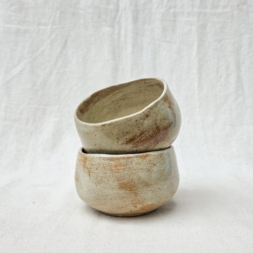 Small Serve Bowl - Rustic White Gloss
