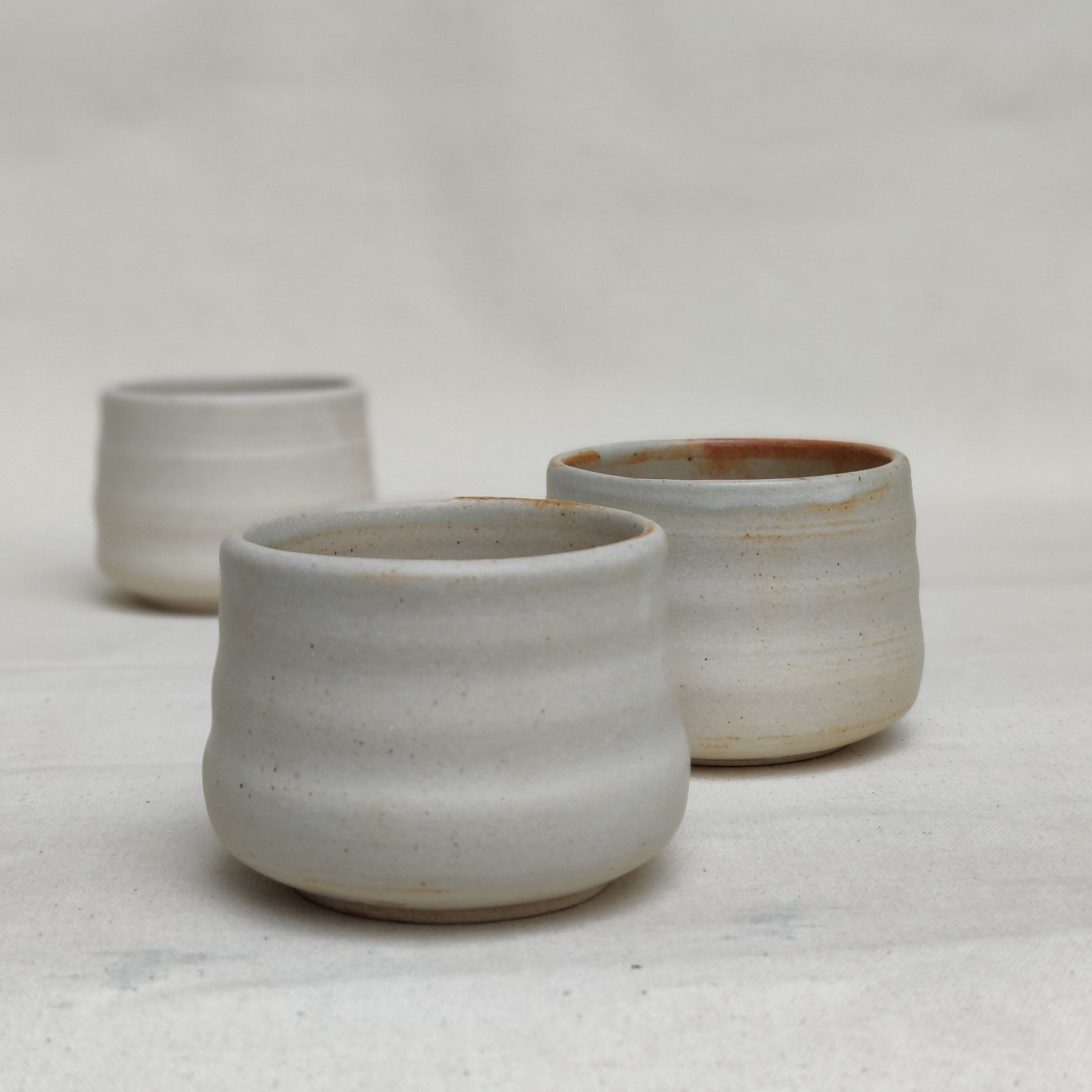 Rustic White Bowls - 3.5