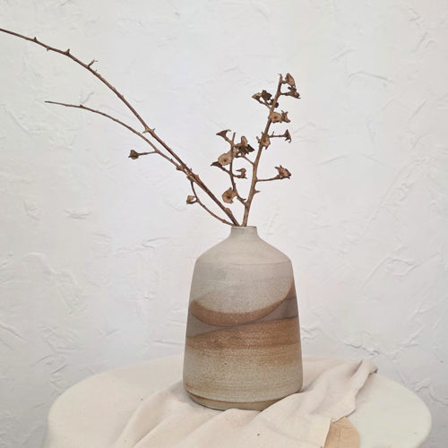 Dark Rustic Vase 11 - 8.5"