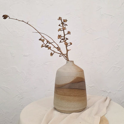 Dark Rustic Vase 11 - 8.5"