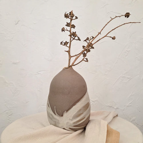 Dark Rustic Vase 13 - 8.25"