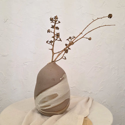 Dark Rustic Vase 13 - 8.25"
