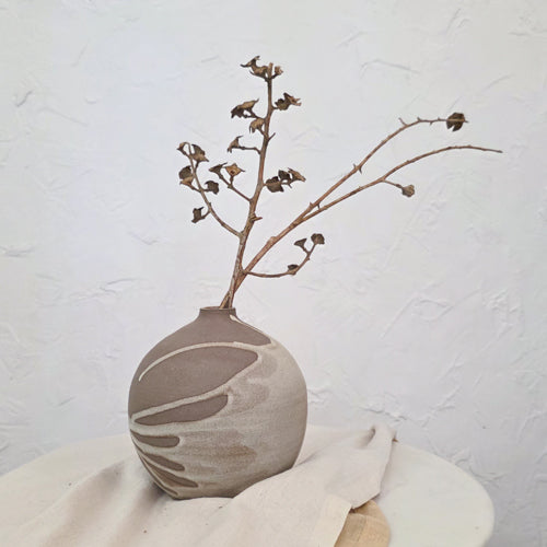 Dark Rustic Vase 16 - 6.5"