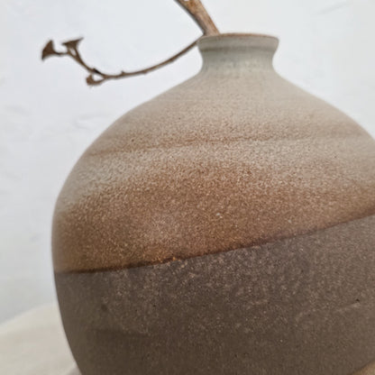 Dark Rustic Large Vase - 9"