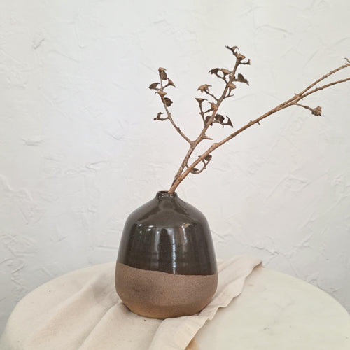 Deep green Vase 26 - 6"