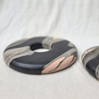 Donut Platter - Black & Pink