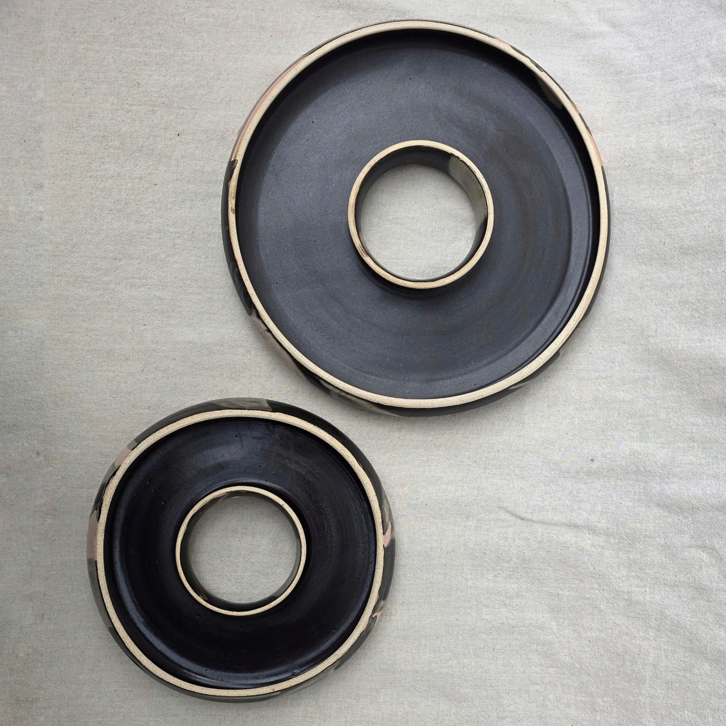 Donut Platter - Black & Pink