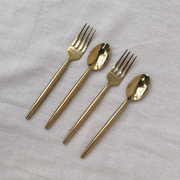 Spoon & Fork - Gold finish