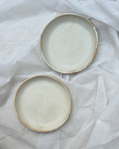 Dessert Plates - Rustic White