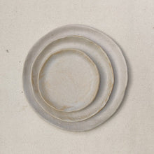 Load image into Gallery viewer, Snack Plate Rustic Whites 6.5&quot;
